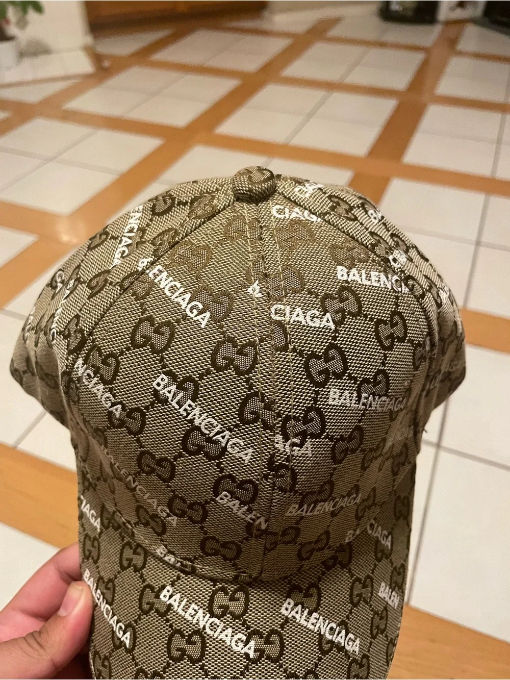 Gucci branded baseball